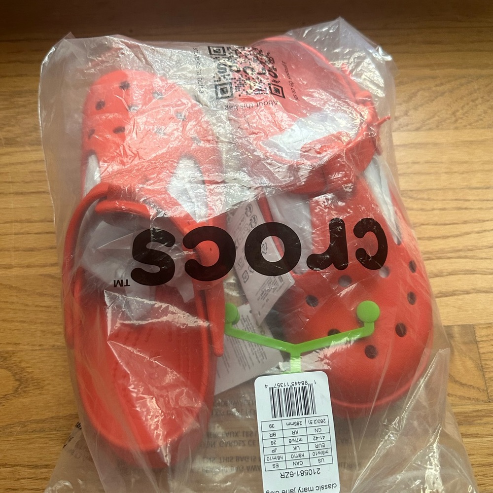Red Crocs Classic Clogs
